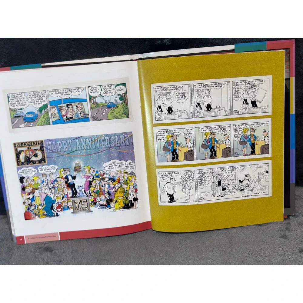 Blondie The Bumstead Family History Signed Dean Young Hardcover Comic Book 2007